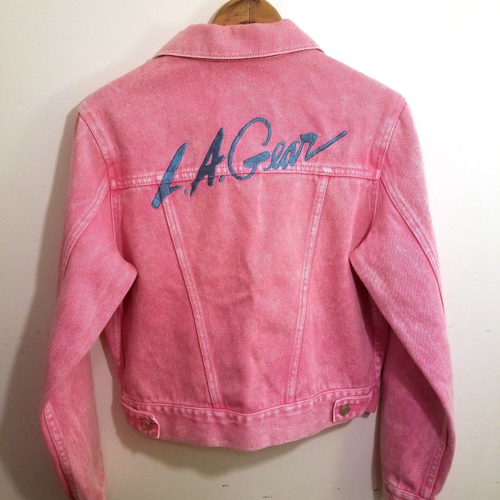 Pink Denim Jean LA Gear Jacket Forever 21